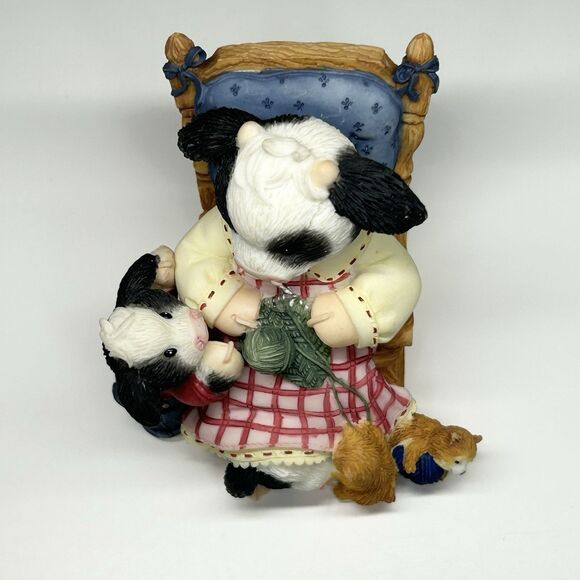 Enesco Mary's Moo Moos Yarning For Moo-Mies Attention Early Release COMPLETE CIB - Picture 8 of 15